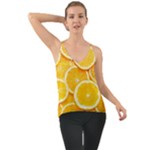 Oranges, Orange, Fruits Chiffon Cami