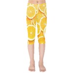 Oranges, Orange, Fruits Kids  Capri Leggings 