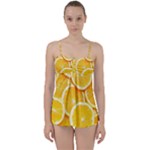 Oranges, Orange, Fruits Babydoll Tankini Set