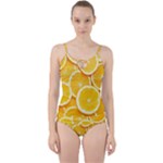 Oranges, Orange, Fruits Cut Out Top Tankini Set