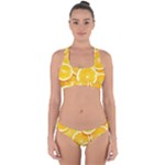 Oranges, Orange, Fruits Cross Back Hipster Bikini Set