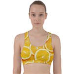 Oranges, Orange, Fruits Back Weave Sports Bra