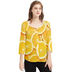 Chiffon Quarter Sleeve Blouse 