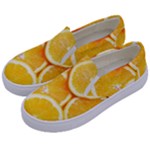 Oranges, Orange, Fruits Kids  Canvas Slip Ons