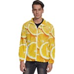 Oranges, Orange, Fruits Men s High Neck Windbreaker