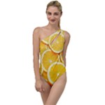 Oranges, Orange, Fruits To One Side Swimsuit