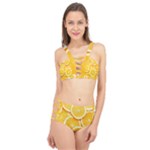 Oranges, Orange, Fruits Cage Up Bikini Set