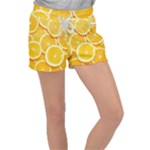 Oranges, Orange, Fruits Women s Velour Lounge Shorts