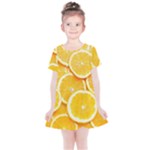 Oranges, Orange, Fruits Kids  Simple Cotton Dress