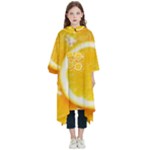 Oranges, Orange, Fruits Kids  Hooded Rain Ponchos