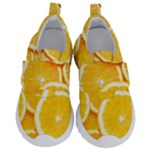 Oranges, Orange, Fruits Kids  Velcro No Lace Shoes