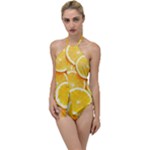 Oranges, Orange, Fruits Go with the Flow One Piece Swimsuit