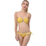 Oranges, Orange, Fruits Twist Bandeau Bikini Set