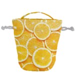 Oranges, Orange, Fruits Drawstring Bucket Bag