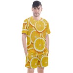 Oranges, Orange, Fruits Men s Mesh T-Shirt and Shorts Set