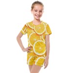 Oranges, Orange, Fruits Kids  Mesh T-Shirt and Shorts Set