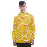 Oranges, Orange, Fruits Men s Front Pocket Pullover Windbreaker