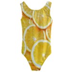 Oranges, Orange, Fruits Kids  Cut-Out Back One Piece Swimsuit