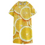 Oranges, Orange, Fruits Kids  Boyleg Half Suit Swimwear