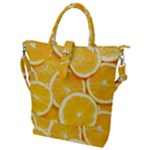 Oranges, Orange, Fruits Buckle Top Tote Bag