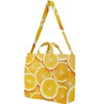 Oranges, Orange, Fruits Square Shoulder Tote Bag