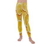 Oranges, Orange, Fruits Kids  Lightweight Velour Leggings