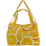 Oranges, Orange, Fruits Double Compartment Shoulder Bag