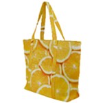 Oranges, Orange, Fruits Zip Up Canvas Bag