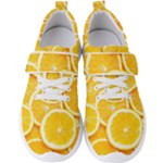 Oranges, Orange, Fruits Men s Velcro Strap Shoes