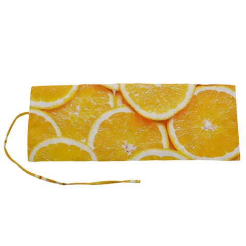 Oranges, Orange, Fruits Roll Up Canvas Pencil Holder (S) from ArtsNow.com