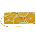 Oranges, Orange, Fruits Roll Up Canvas Pencil Holder (S)