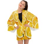 Oranges, Orange, Fruits Long Sleeve Kimono