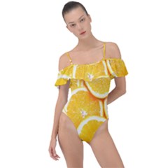 Frill Detail One Piece Swimsuit 