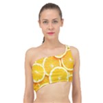 Oranges, Orange, Fruits Spliced Up Bikini Top 