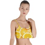 Oranges, Orange, Fruits Layered Top Bikini Top 