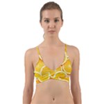 Oranges, Orange, Fruits Wrap Around Bikini Top