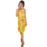 Oranges, Orange, Fruits Waist Tie Cover Up Chiffon Dress