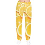 Oranges, Orange, Fruits Women Velvet Drawstring Pants