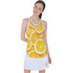 Oranges, Orange, Fruits Racer Back Mesh Tank Top