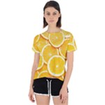 Oranges, Orange, Fruits Open Back Sport T-Shirt