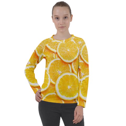 Oranges, Orange, Fruits Women s Long Sleeve Raglan T