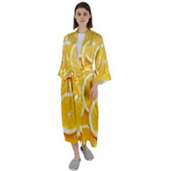 Maxi Satin Kimono 