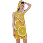 Oranges, Orange, Fruits Racer Back Hoodie Dress