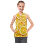 Oranges, Orange, Fruits Kids  Sleeveless Hoodie