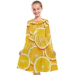 Oranges, Orange, Fruits Kids  Midi Sailor Dress