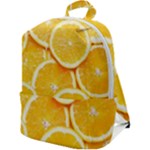 Oranges, Orange, Fruits Zip Up Backpack