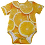 Oranges, Orange, Fruits Baby Short Sleeve Bodysuit