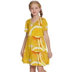 Kids  Short Sleeve Tiered Mini Dress 