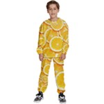 Oranges, Orange, Fruits Kids  Sweatshirt set