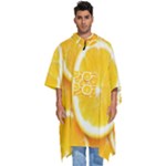 Oranges, Orange, Fruits Men s Hooded Rain Ponchos